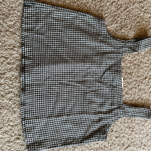 A New Day L Black/White Checkered Sleeveless Square Neck Blouse NWT Women's Top - Picture 8 of 8